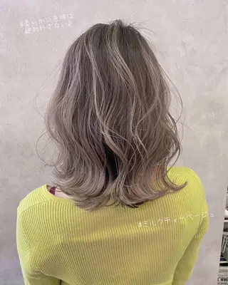 ミディアム 松戸　レイヤーカット 野口　康太郎のヘアスタイル