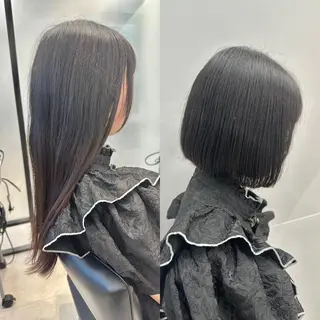 ショート SALOWIN心斎橋Suite店所属・ブリーチ毛にもできる 縮毛矯正|鷹司郎のヘアスタイル