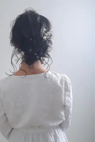 セミロング ヘアアレンジ 伊藤 裕貴のヘアスタイル