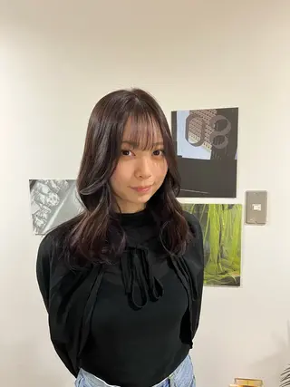 セミロング 🟡ひろの/ツヤ カラー/髪質改善🟡のヘアスタイル