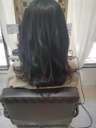 セミロング hair make powder 薮本のヘアスタイル