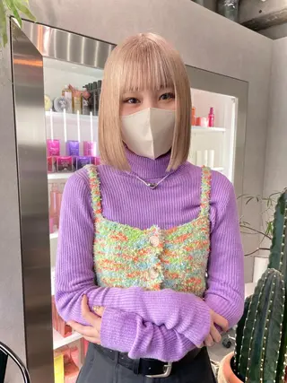 カラー スミレ /メンズ /コーンロウのヘアスタイル