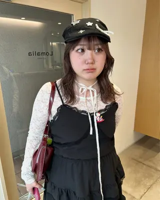 ミディアム カラー ケアパーマ/ブリーチ daisukeのヘアスタイル