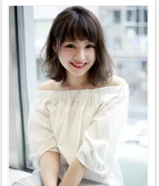 ミディアム SALOWIN神宮前五丁目店所属・🇰🇷韓国風艶髪✨ 髪質改善 倉岡しおんのヘアスタイル