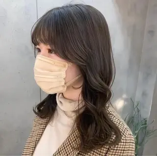 ミディアム カラー ナチュラル×色気パ ーマ 渋谷/マナミのヘアスタイル