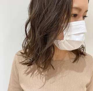 ミディアム カラー icie所属・大阪ヴィーガンサロン KANAKOのヘアスタイル