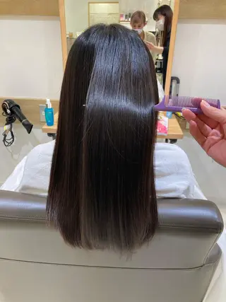 ロング 野村 さなみ✨ぱっつんボブのヘアスタイル