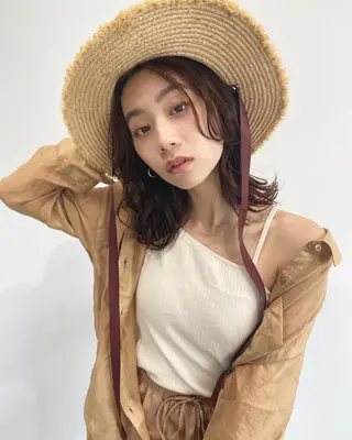 ミディアム カラー 柔らかいcolor 🌿harukaのヘアスタイル