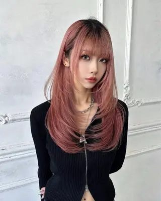 セミロング カラー Maison Halu YUKIのヘアスタイル
