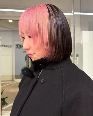 ショート MEY Kyoto所属・海外風⚡️/艶カラー 🎀/フェンのヘアスタイル