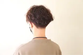 ショート パーマ メンズ HAIRSILVA徳間店所属・石倉 真のヘアスタイル