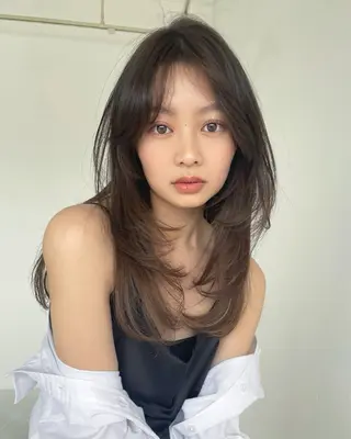 セミロング カラー ナガミネアリサ/ 学芸大学/海外ヘアのヘアスタイル