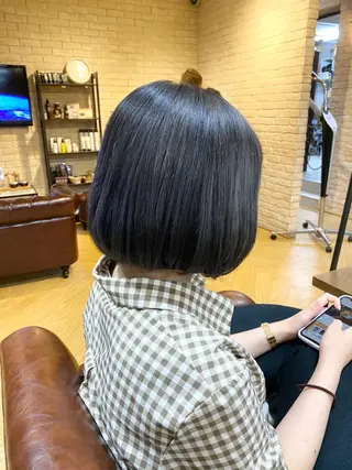 ショート カラー 髪質改善 ヒデのヘアスタイル