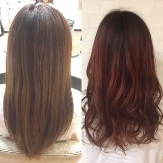 ロング カラー ヘアアレンジ Agu hair rupia 金沢店所属・金沢美容室/ 艶髪/夜営業/JINのヘアスタイル