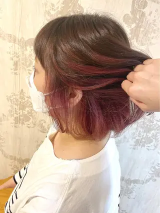 ミディアム カラー 💖透明感カラー💖 坂本万由子のヘアスタイル