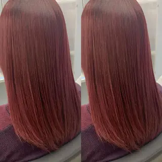 セミロング ブリーチ無しカラー✨ 美鈴のヘアスタイル