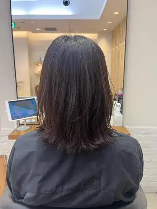 ミディアム コテ巻き風パーマ🫧 麻尋のヘアスタイル