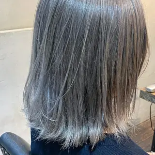 ミディアム カラー 國井 廉のヘアスタイル