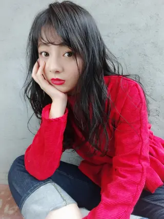 セミロング カラー EMANON天神所属・Hitomi Ezakiのヘアスタイル