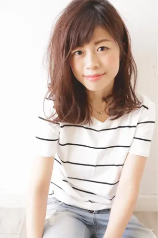 ミディアム パーマ Lolonois池田 代表 鍜治本颯太のヘアスタイル