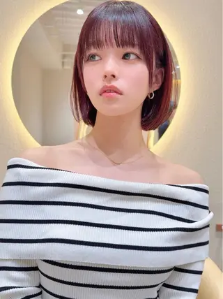 ショート カラー レイヤー✨縮毛矯正 川村利幸のヘアスタイル