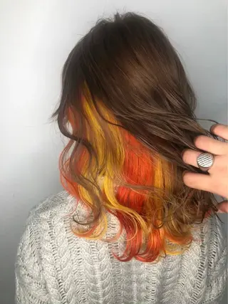 カラー ヘアアレンジ 🧡モデル大募集🧡 みや🧡のヘアスタイル