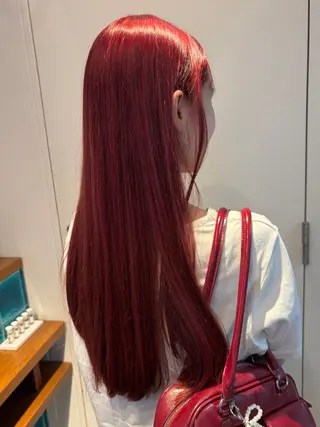 ロング カラー RIN／韓国ヘア レイヤーカットのヘアスタイル