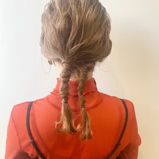 セミロング ヘアアレンジ 久保田 茜のヘアスタイル