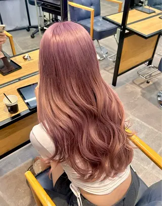 ロング カラー 韓国×髪質改善カラー 💎hinaのヘアスタイル