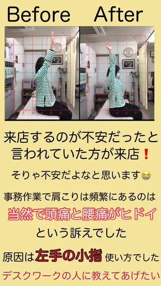 肩こり頭痛さようなら 整体カタギリのエステ・リラクイメージ