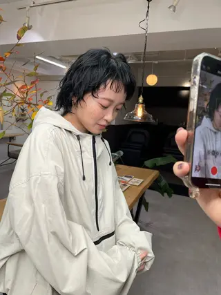 ショート パーマ パーマ＊ 顔まわり似合わせのヘアスタイル