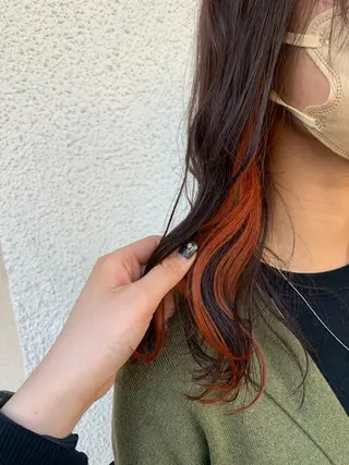 セミロング カラー ヘアアレンジ putri 川邉 優花のヘアスタイル