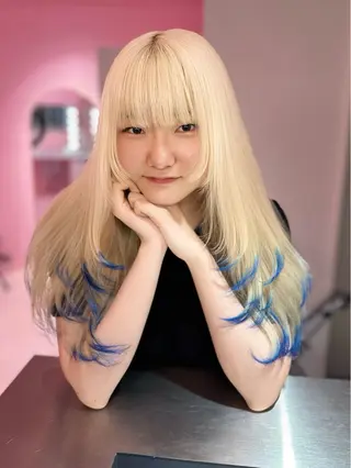 ロング ブリーチカラー 特化/MAHIROのヘアスタイル