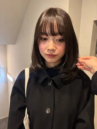 ミディアム カラー レイヤーカット🎀 kanaのヘアスタイル