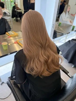 ロング カラー 🐯ミルクティーベー ジュ/大雅🐯のヘアスタイル