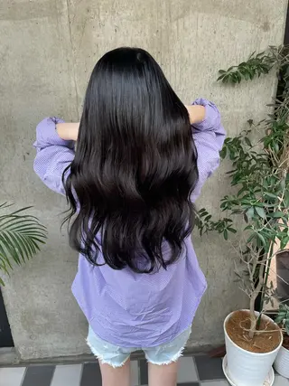 ロング カラー ヘアアレンジ TATSUYA アートディレクターのヘアスタイル