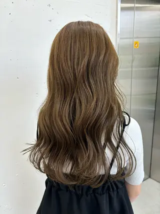 セミロング カラー ヘアアレンジ 夕羽夢🍓矢場/ 透明感カラーのヘアスタイル