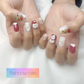 ネイル Rainbow nailsくろちゃんのネイルデザイン