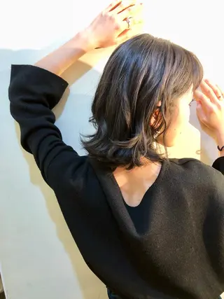 ミディアム カラー Clay所属・及川 祐輔のヘアスタイル