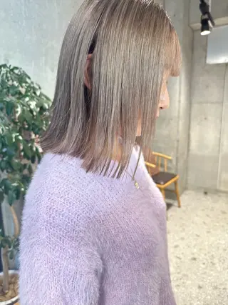 ミディアム ︎🤎W color MIYU‎🤎のヘアスタイル