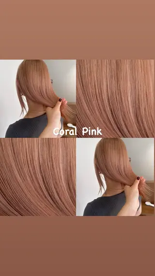 ミディアム カラー ハイトーン/アレンジ /🎀YUINA🎀のヘアスタイル