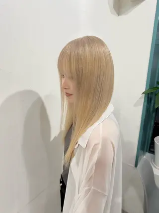 ロング カラー ヘアアレンジ SALOWIN京都河原町Suite店所属・外国人風レイヤー/ ハイトーンSHUのヘアスタイル