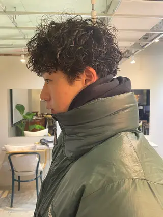 パーマ メンズ 森田 博樹のヘアスタイル