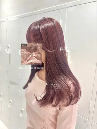 ロング カラー 透明感カラー.似合わ せ🎀amika🎀のヘアスタイル