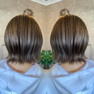 ミディアム カラー tocca 💜石田愛結💜のヘアスタイル