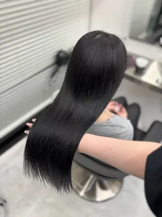 ロング カラー 韓国風暗髪ヘア🤍 🫧MIREIのヘアスタイル