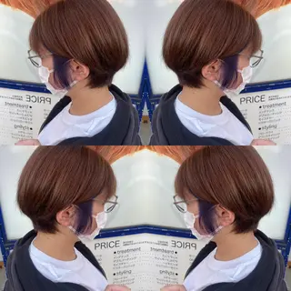 ショート カラー 髪質改善カラー/店長 宮内秀峰のヘアスタイル