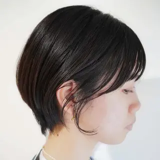 ショート レイヤーカットのプロ 大人ヘア宮森貴志のヘアスタイル