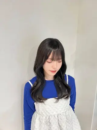 セミロング カラー amoretto 天文館🦋愛華のヘアスタイル