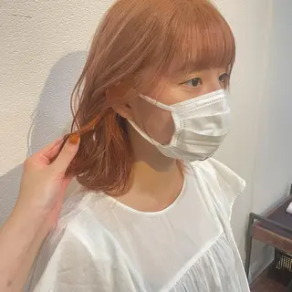 ミディアム カラー ヘアアレンジ Lolonois梅田 🌼TSUYURIのヘアスタイル